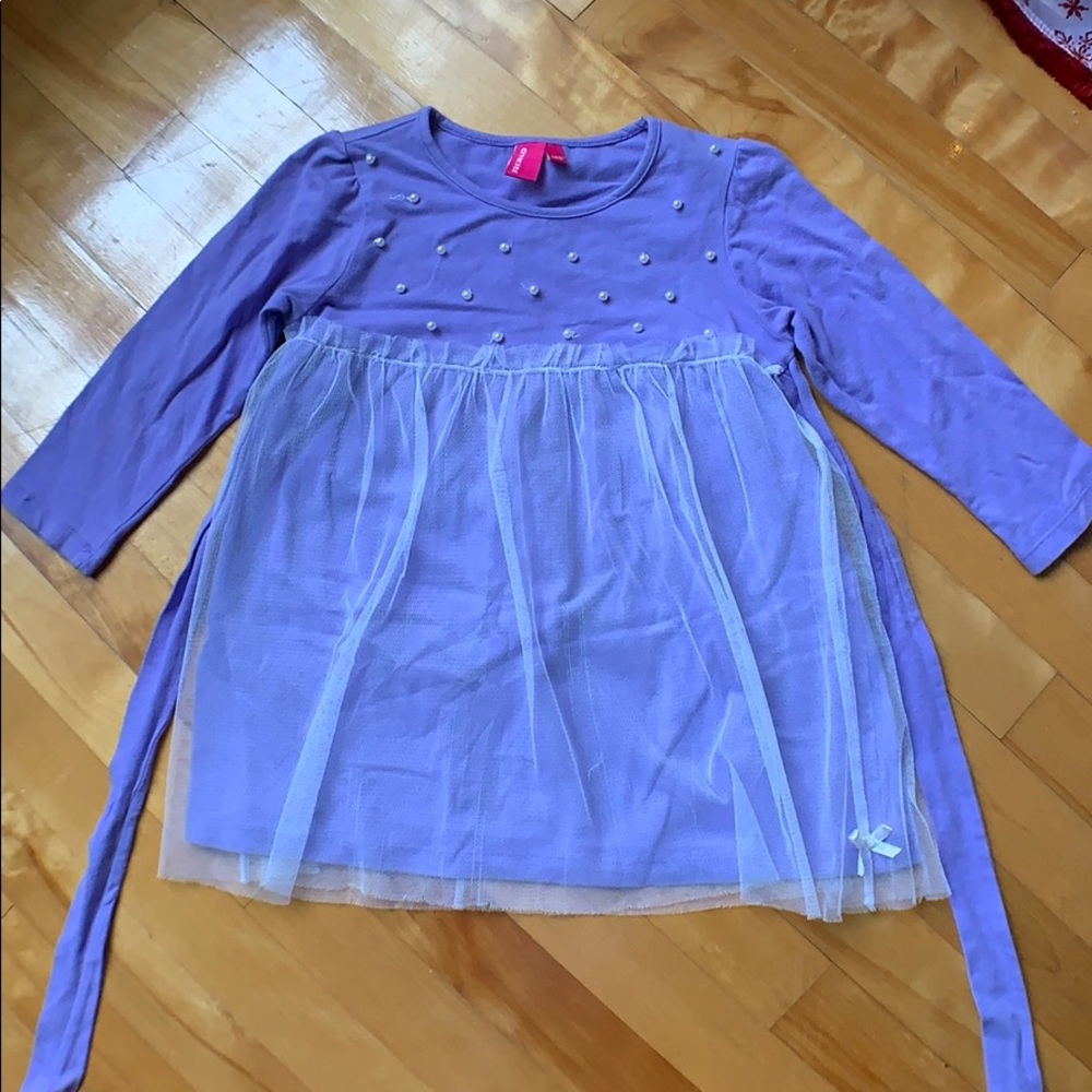 4/20$ Purple Dress with Tulle Size 4